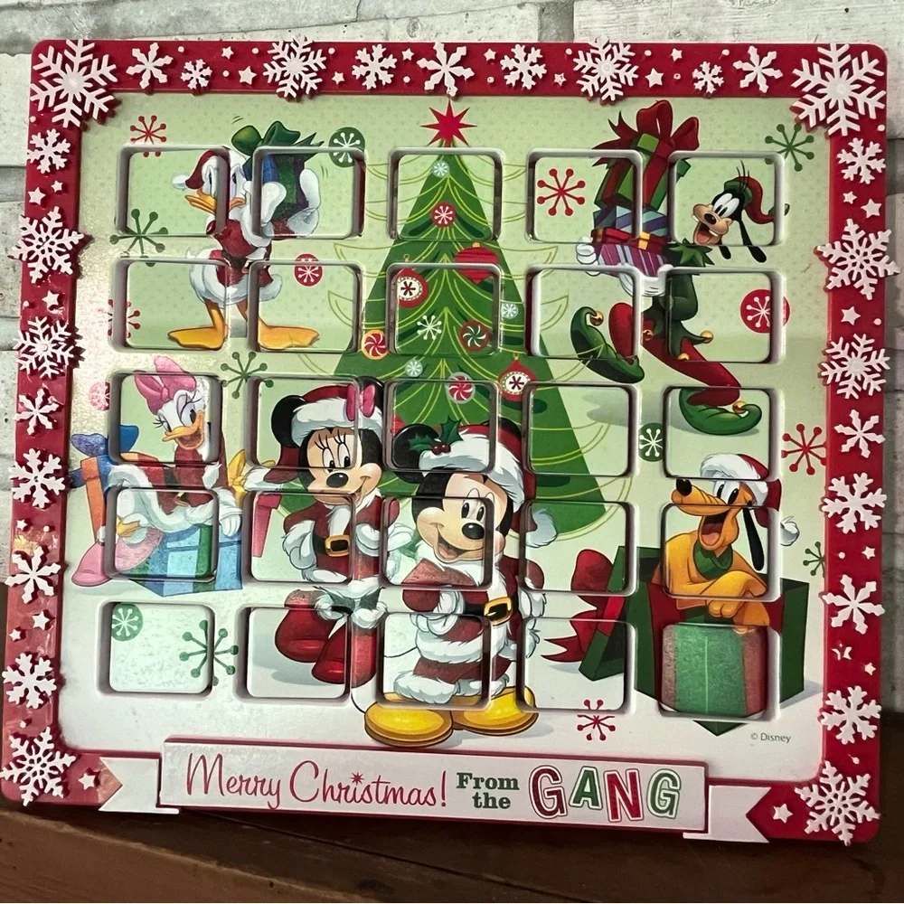 ADLER‎ DISNEY  MICKEY & FRIENDS ADVENT CHRISTMAS CALENDAR TABLE TOP  DECORATION